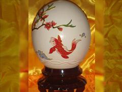 济宁市鸵鸟蛋工艺品厂家供应用于收藏的鸵鸟蛋工艺品