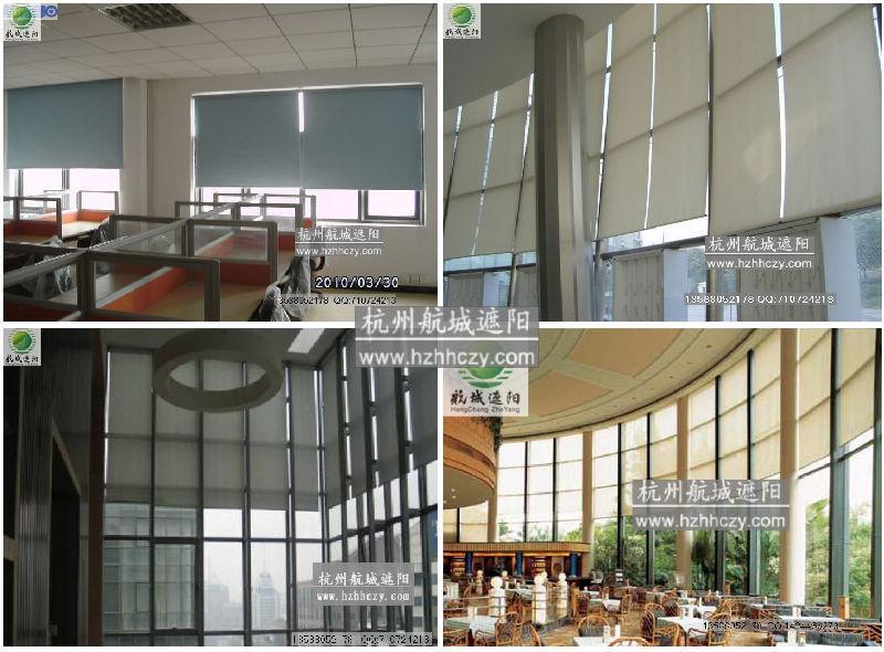 供应写字楼窗帘安装遮阳帘公司杭州图片