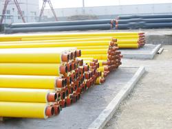沧州市直埋热水保温管厂家预制直埋钢套钢保温管, 聚氨酯保温钢管