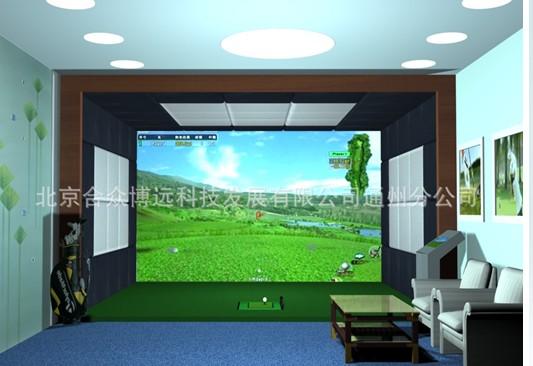 供应Eagle室内模拟三屏高尔夫模拟器