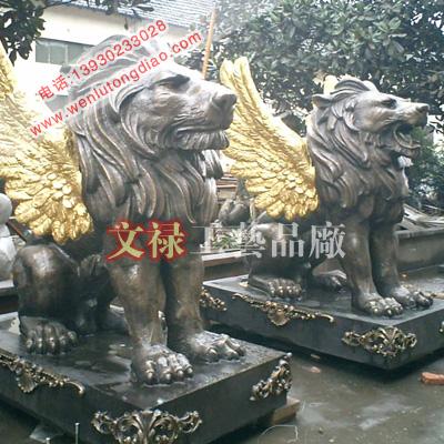 保定市铜狮定做厂家故宫狮子雕塑铜雕狮子厂家