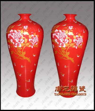 供应景德镇陶瓷花瓶手绘青花花瓶