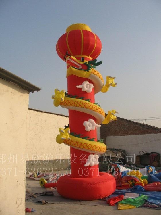 供应节假日庆典灯笼柱户外广告气模玩具加厚PVC制作
