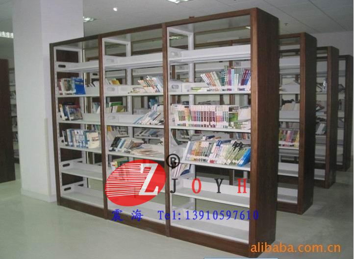 钢制书架单面双面图书馆阅览室书架批发