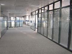 北京办公室双层玻璃夹百叶隔断墙批发