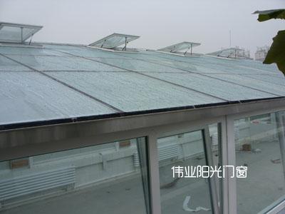供应无锡阳光房屋顶手动铝合天窗