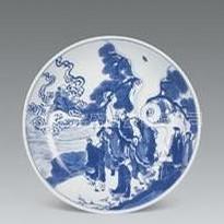 供应青花瓷寿盘，陶瓷工艺品，景德镇青花瓷盘，来样定制赏盘