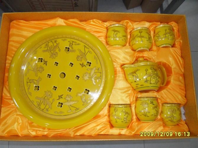 供应陶瓷双层杯大盘茶具批发价，专业生产陶瓷双层杯大盘茶具