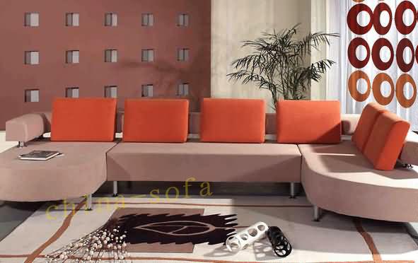 餐厅沙发系列转角布艺沙发1091，定做餐厅沙发系列转角布艺沙发图片