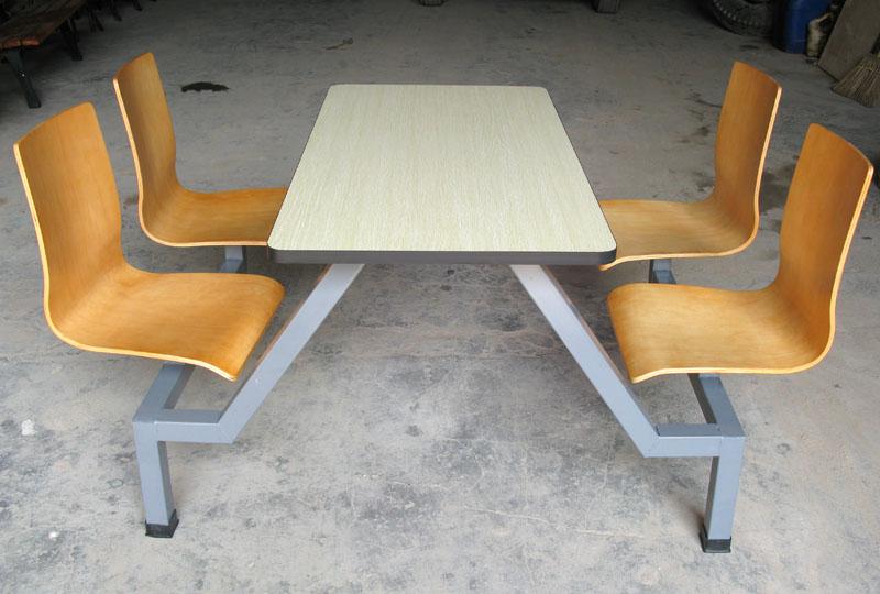 供应连体快餐桌椅图片065，快餐桌椅，曲木餐桌椅，连体快餐桌椅