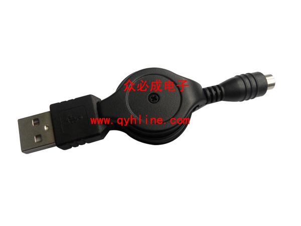 吉林USB对3511DC母座双拉伸缩线批发