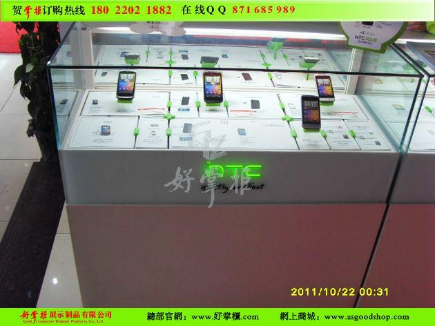 中山市新款HTC玻璃手机展柜好掌柜造厂家供应新款HTC玻璃手机展柜好掌柜造，HTC手机展架，三星专柜厂家