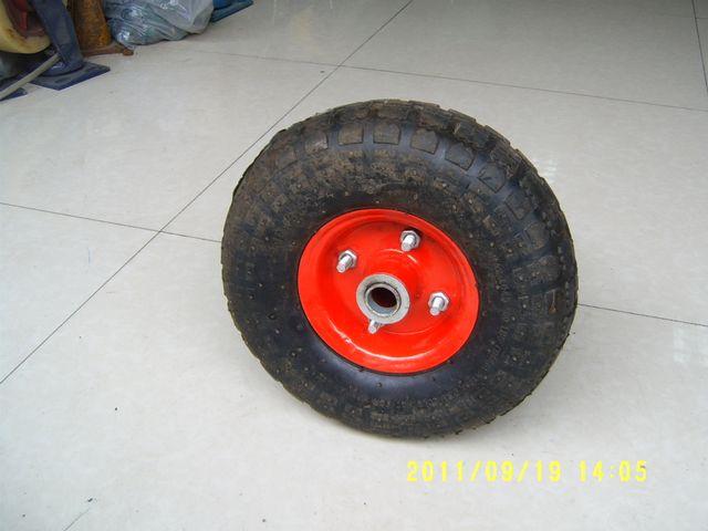 供应10寸橡胶单轮，南京10寸橡胶单轮，10寸铁芯轮，双轴承轮，老虎车用轮