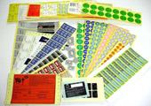 供应梅州流水标，条码贴纸，镭射标签，可移贴纸，透明标签，易碎标签
