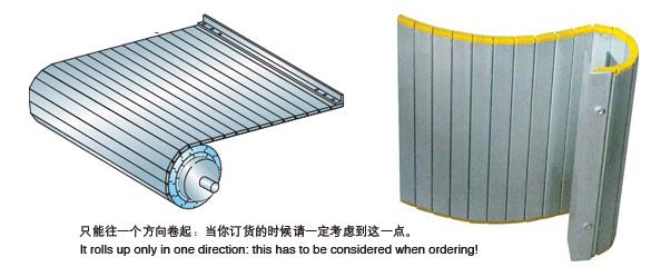 供应机床导轨防护铝帘铝型材防护卷帘