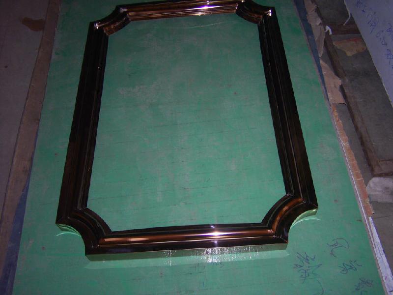供应江苏电镀古铜不锈钢镜框价格、欧式微弧不锈钢镜框画框图片