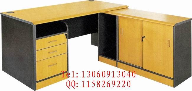 枫木纹色转角板式组合办公桌一枫木批发