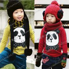 供应2012春装韩版新款熊猫领结男女童装图片