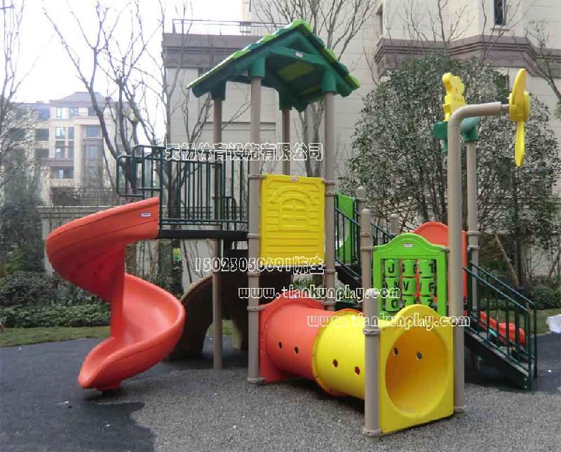 重庆金科地产指定玩具供应商/永川区塑料组合滑梯/重庆大型木质玩具