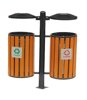 供应分类垃圾桶批发钢木分类垃圾桶批发果皮箱
