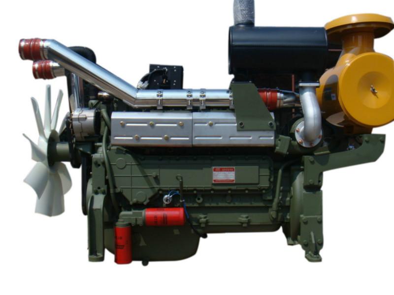 供应潍柴WD12D337E10陆用发电用柴油机配300KW柴油发电机图片