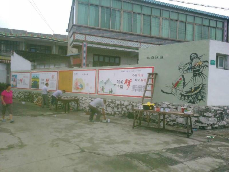 杭州房地产围墙广告、首选琼予墙绘批发