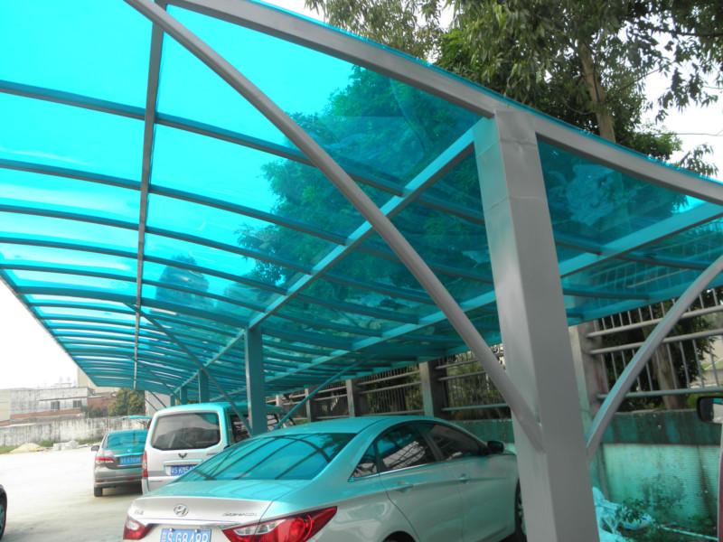 供应阳光板大棚—坚固耐用车棚阳光板雨棚—东莞厂家加工定制阳光板雨棚