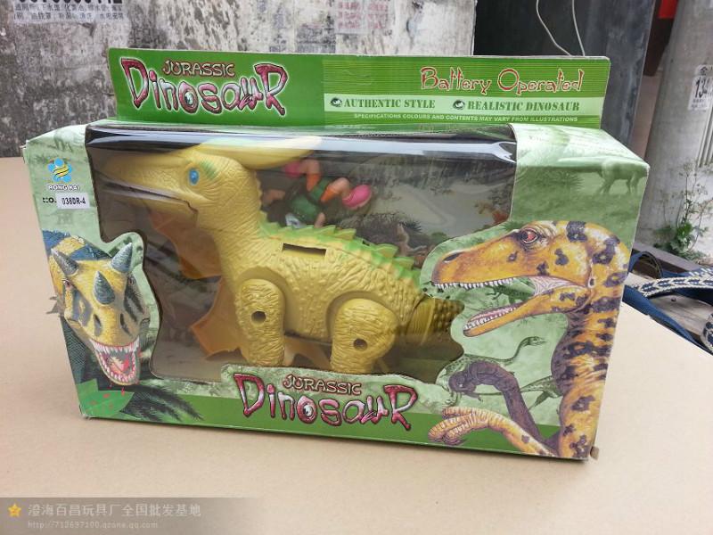 汕头市电动恐龙玩具厂家供应电动恐龙玩具,百昌尾货玩具，成色新检测过，称斤批发