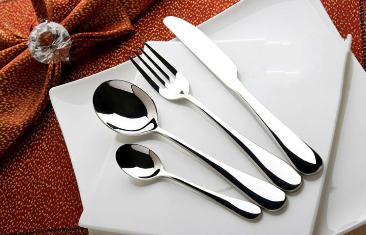 亚可西餐厅中档系列不锈钢西餐刀叉勺 不锈钢摩卡勺