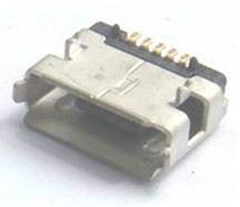 供应micro-ab型母座USB-5pin两脚插板