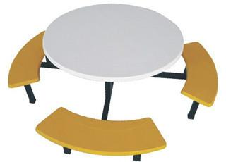 番禺玻璃钢桌椅，连体快餐桌椅批发，番禺学校家具