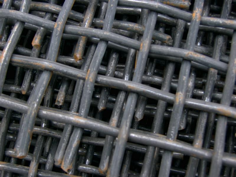 供应锰钢丝网65#锰钢丝轧花网片矿筛图片