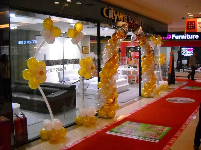 供应惠州市龙门店面开张促销气球装饰