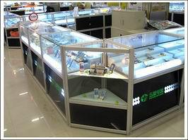 北京市玻璃柜台手机柜台精品钛合金展示柜厂家供应玻璃柜台手机柜台精品钛合金展示柜