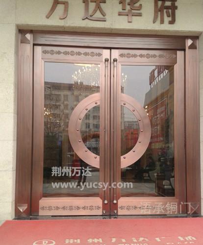 齐齐哈尔别墅铜门，齐齐哈尔高档铜门，齐齐哈尔酒店铜门，齐齐哈尔紫铜门