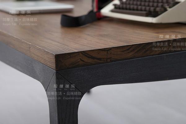 供应上海咖啡厅老木头桌子复古做旧长桌
