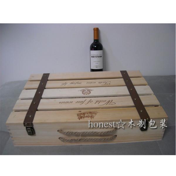 红酒木盒六支装 红酒木箱 红酒盒6支装 葡萄酒木箱 定做木制包装