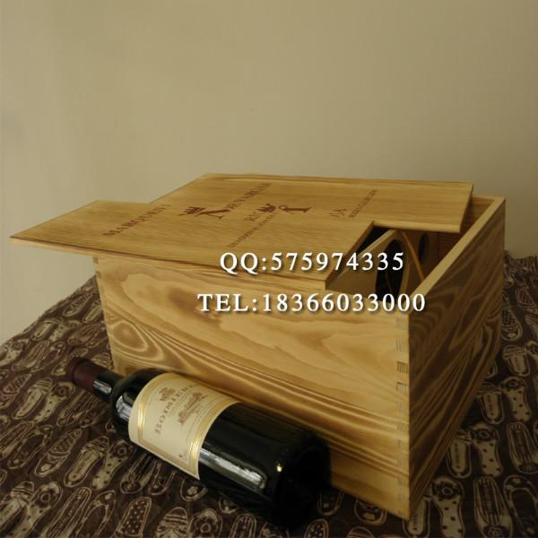 红酒礼盒 葡萄酒木盒 木制酒盒子 进口木箱 定做 红酒木盒 六只装