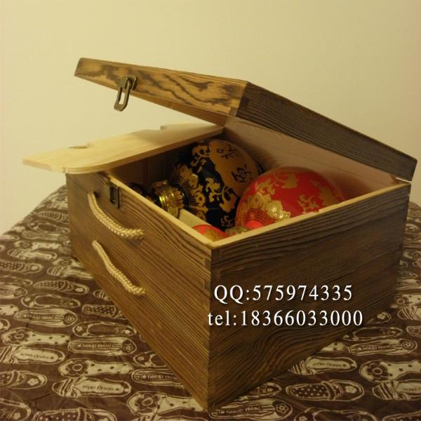 原酿酒坛木盒 白酒礼盒 白酒包装盒定做 白酒盒木盒 深烧碳化酒盒图片