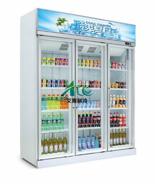 华阴西安铜川KTV冷柜敞开式水果保鲜柜饮料展示冰柜报价