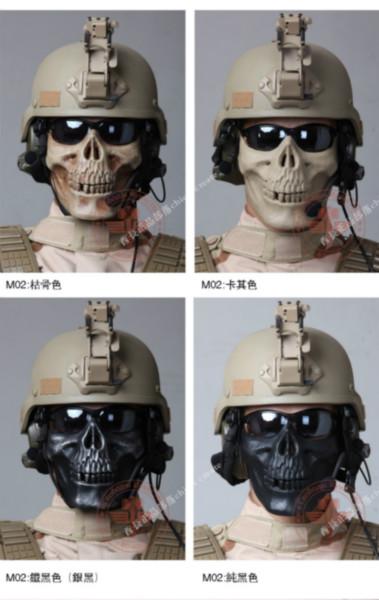 供应酋长正品M03CS半脸骷髅面具