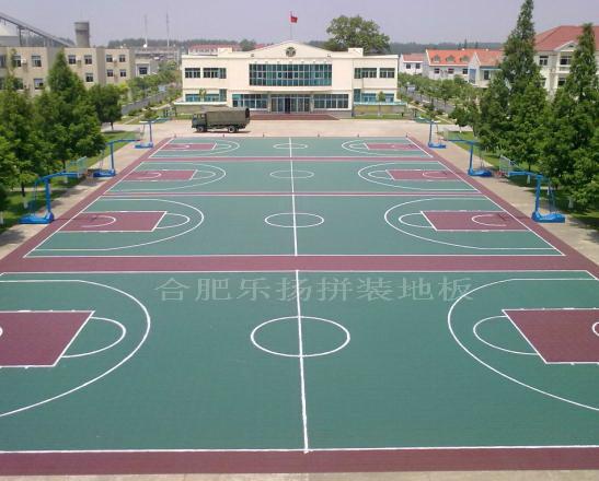 供应室外篮球场拼装运动地板生产