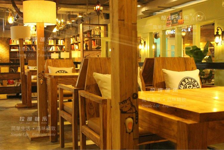 供应上海咖啡厅桌椅定做 上海咖啡厅实木桌椅定做图片