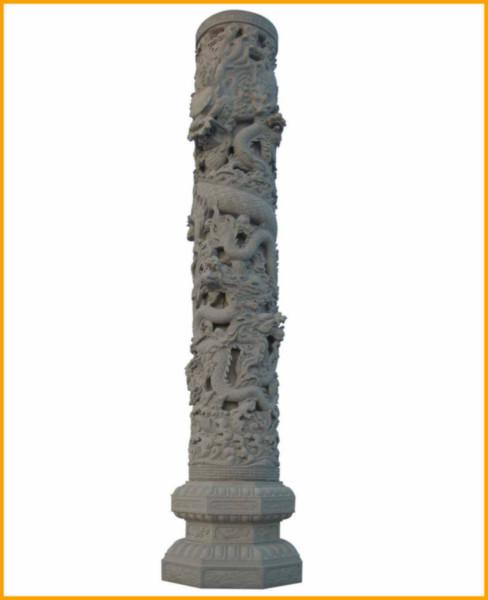 供应石雕蟠龙柱