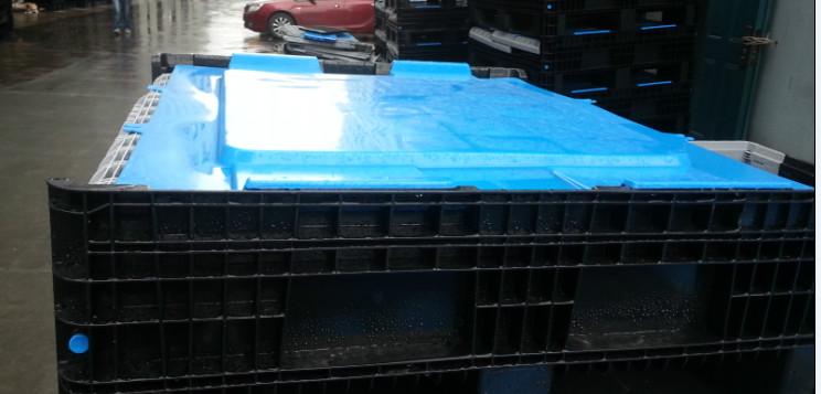 供应塑料卡板箱 大型卡板箱 箱式托盘 封闭卡板箱