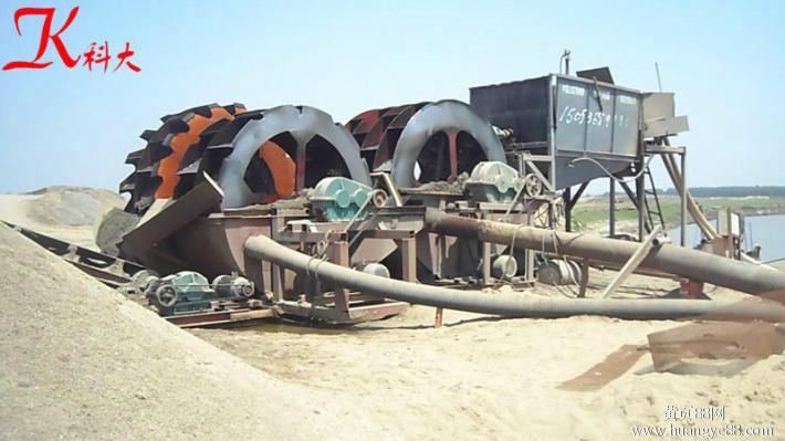 供应可以循环水利用清洗石粉的设备-砂石生产线中的轮斗洗沙机的优点