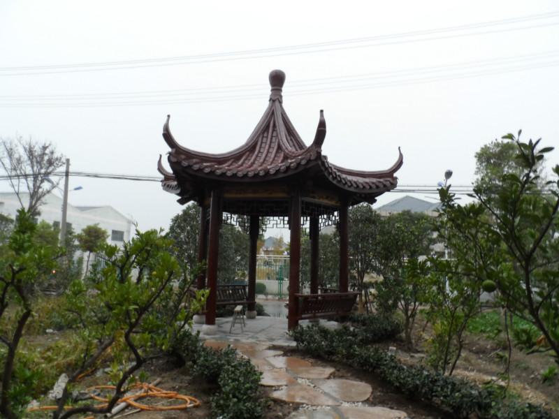 供应用于别墅景观的上海浦东古建木凉亭价格及图片