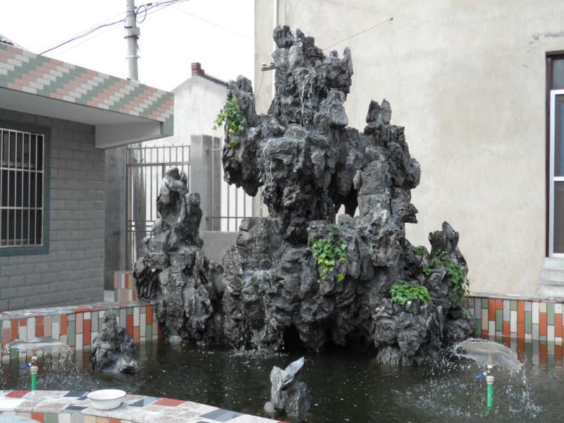 上海市哪里的英石假山水池最便宜厂家