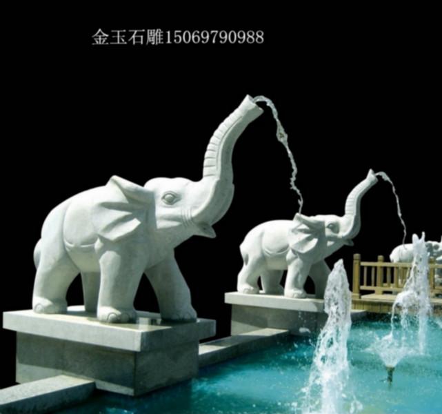 供应欧式人物石雕喷泉 动物石雕喷泉 庭院石雕喷泉