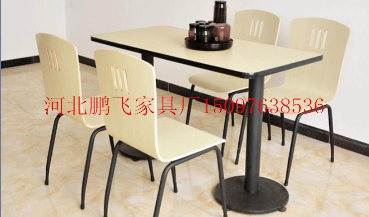 厂家供应分体喷涂曲木防火板餐桌椅价格低，质量优图片